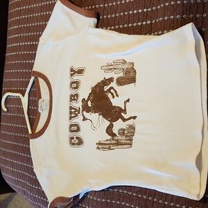 Cute Cowboy Graphic baby tee